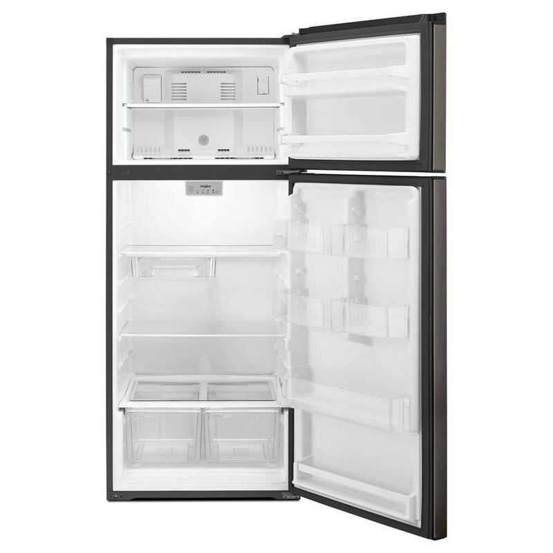 17.6 cu. ft. Black Stainless Top Freezer Refrigerator D6822