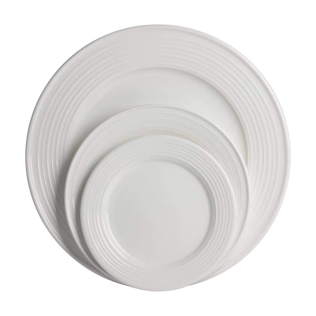 White 62-Piece Stoneware Dinnerware Set W788336
