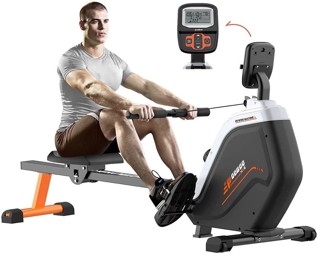 Foldable Magnetic Rowing Machine with 16 Level Resistance K440