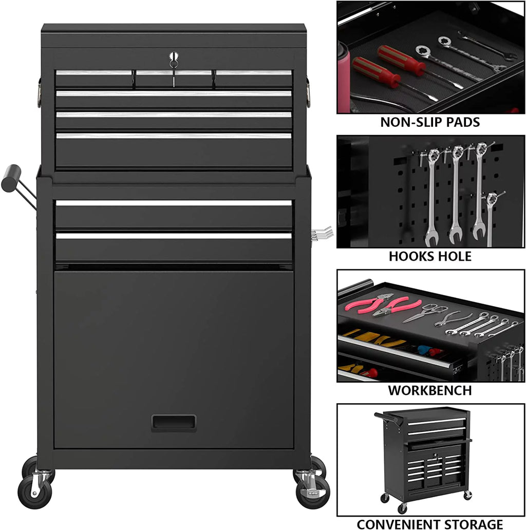 8 Drawer Rolling Tool Chest with Lockable Drawers R441280