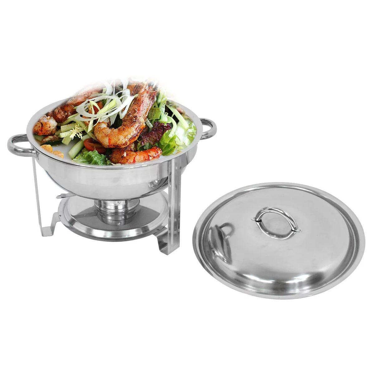 Round Chafing Dish 5Qt Buffet Stove Set I54426