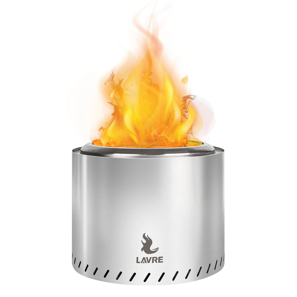 19 inch Stainless Steel Wood Burning Fire Pit V389386
