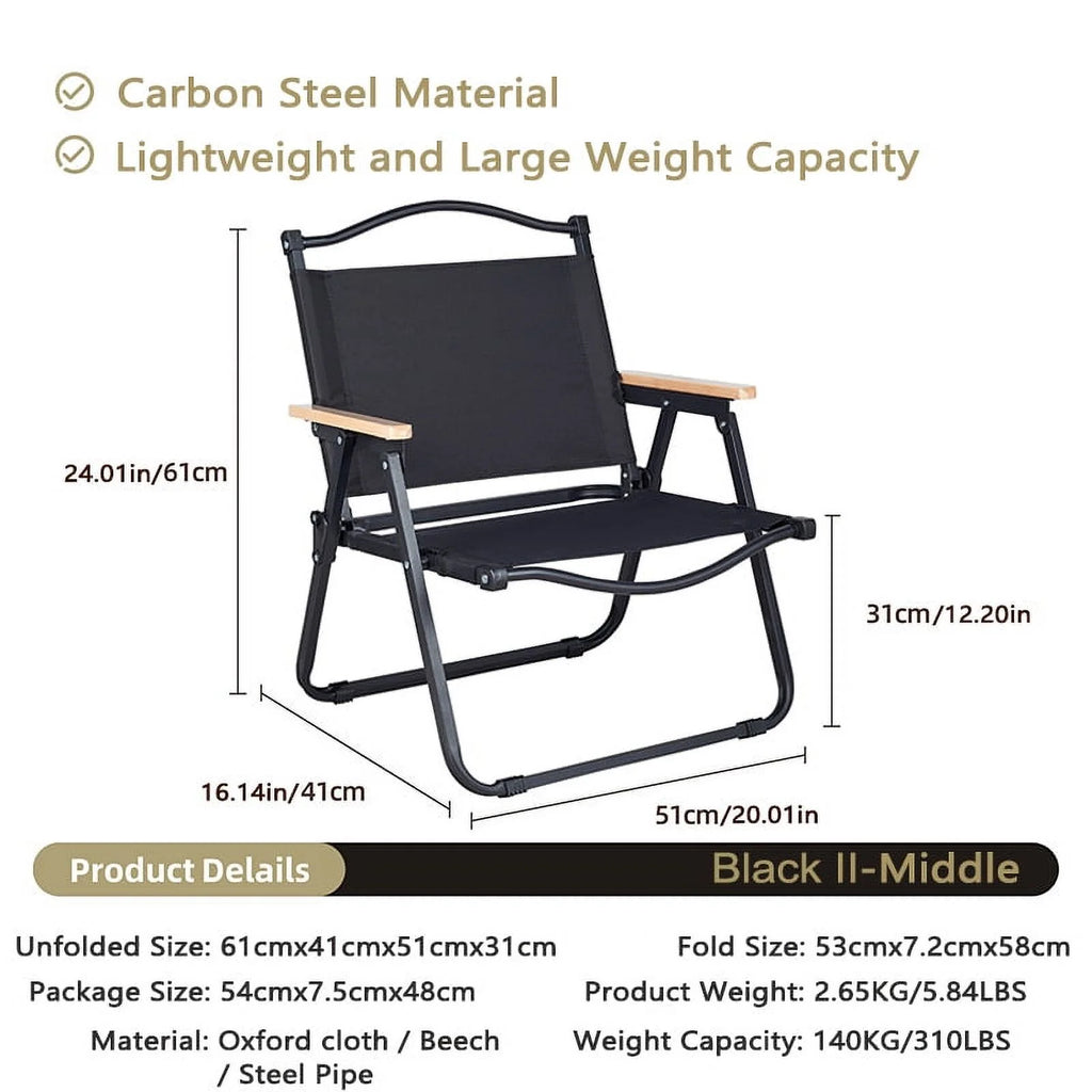 Heavy Duty Folding Chair Black A593599
