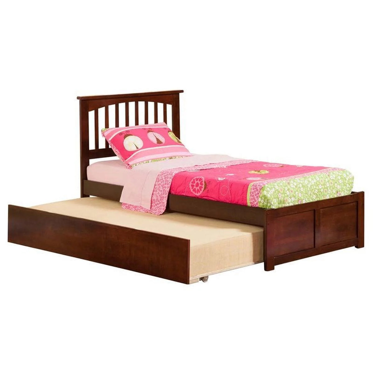Walnut Solid Wood Twin Platform Bed V677174