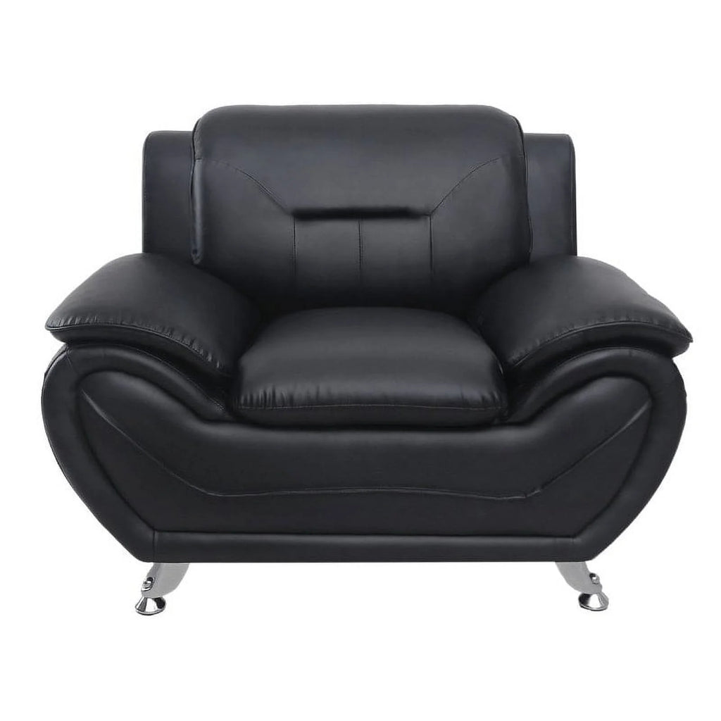 Red Faux Leather Upholstered Club Chair T47744