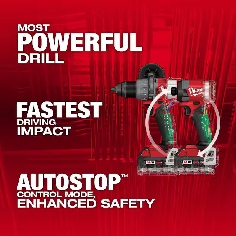 18-V Lithium-Ion Brushless Cordless Hammer Drill and Impact Driver Combo Kit with Router C2863