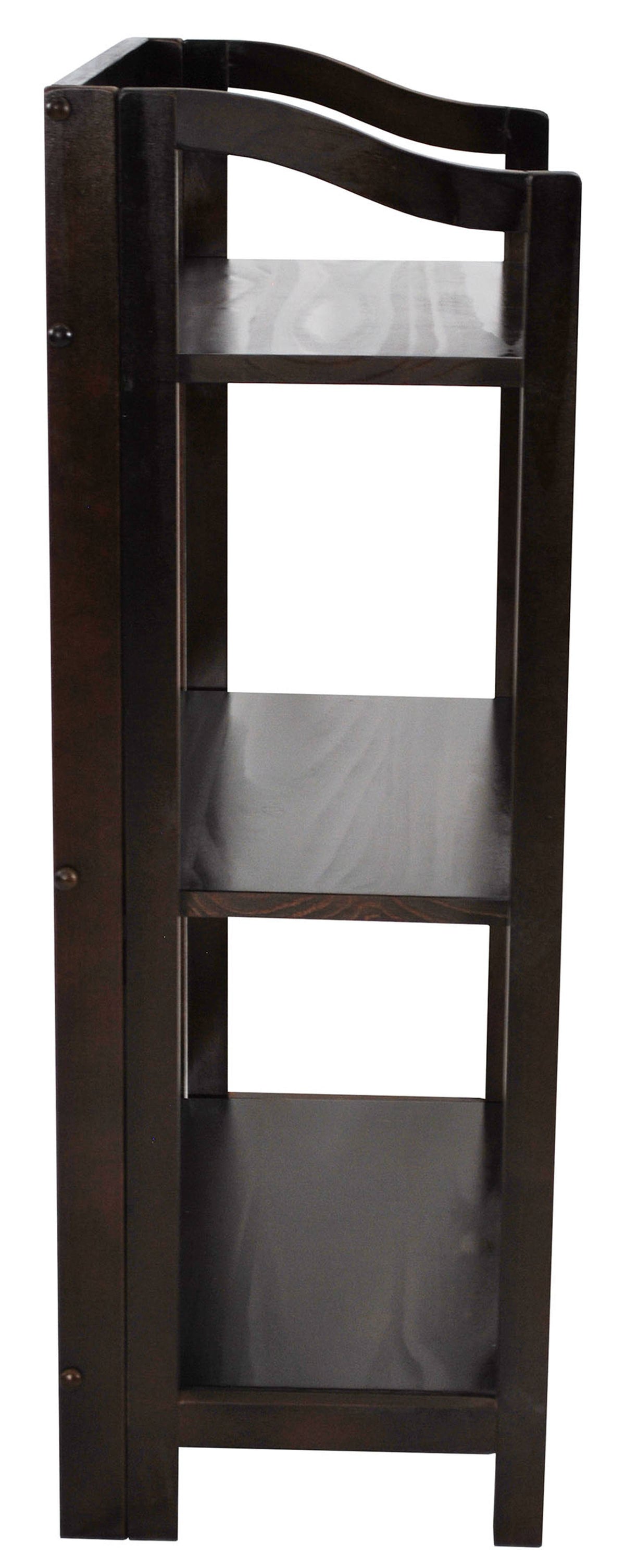Espresso 3-Shelf Folding Bookcase Z30754