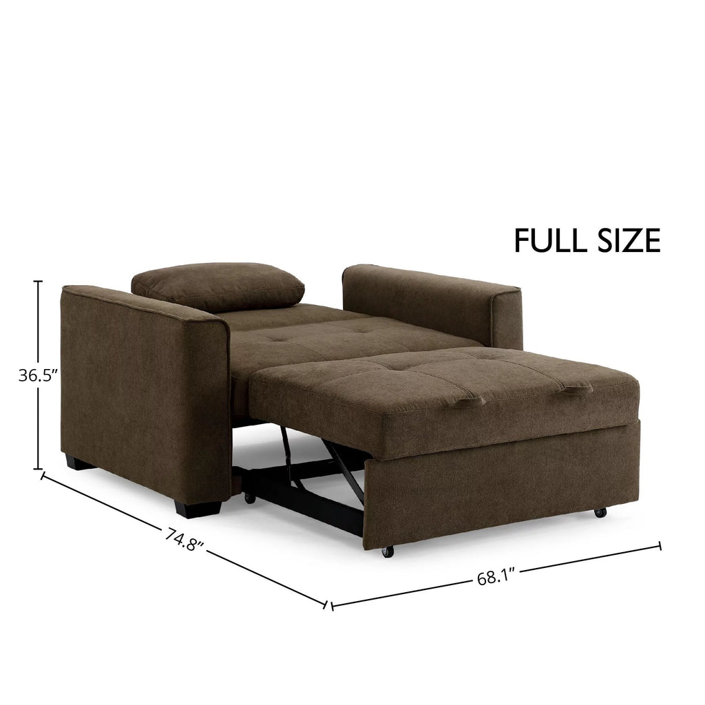 Cappuccino Chenille Sleeper Sofa N13691