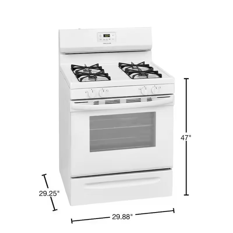 5.0 cu. ft. Gas Range with Manual Clean in White P9363