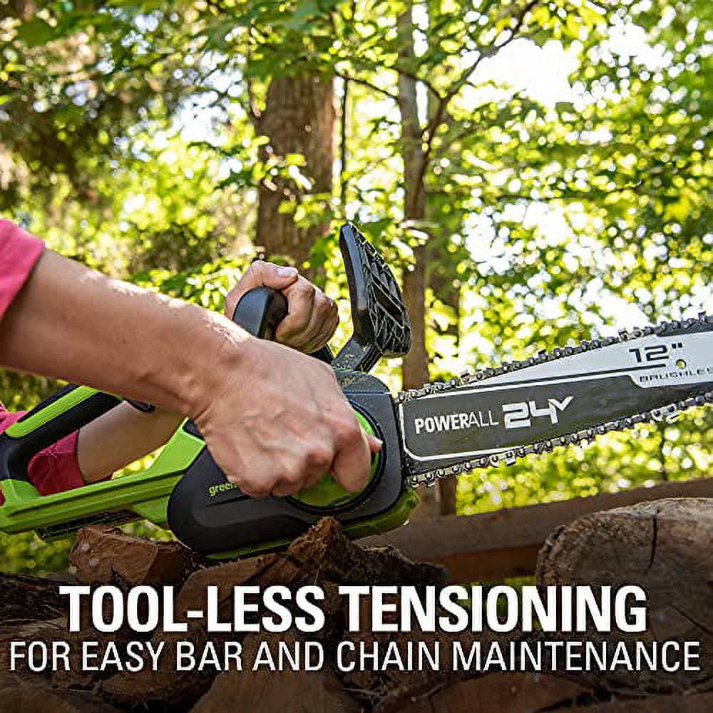 24V 12-inch Brushless Chainsaw with Battery and Charger N631545