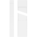 Plain PVC Pilaster with Standard Capital & Base (Pair) K193259