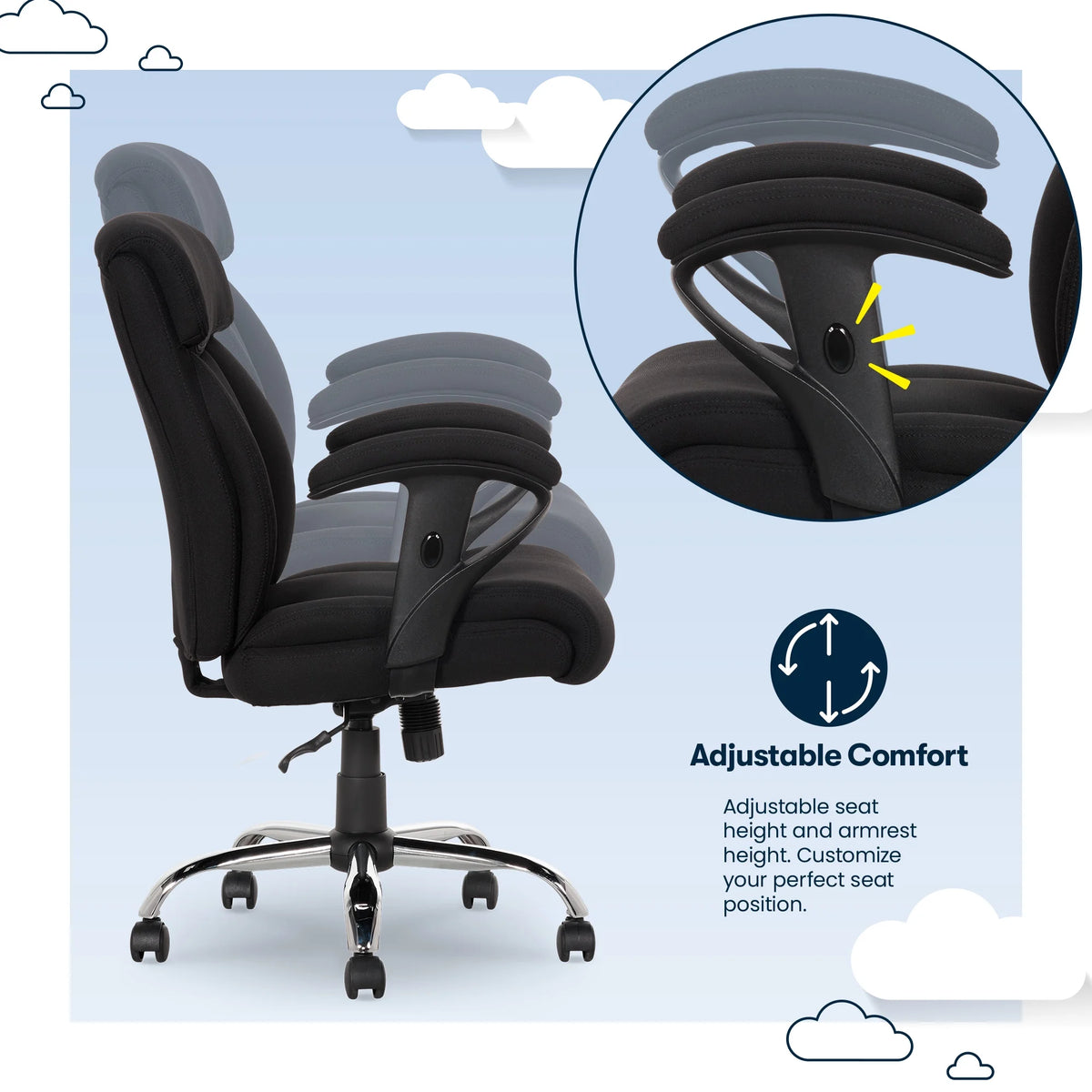 Dark Gray Task Office Chair F668053
