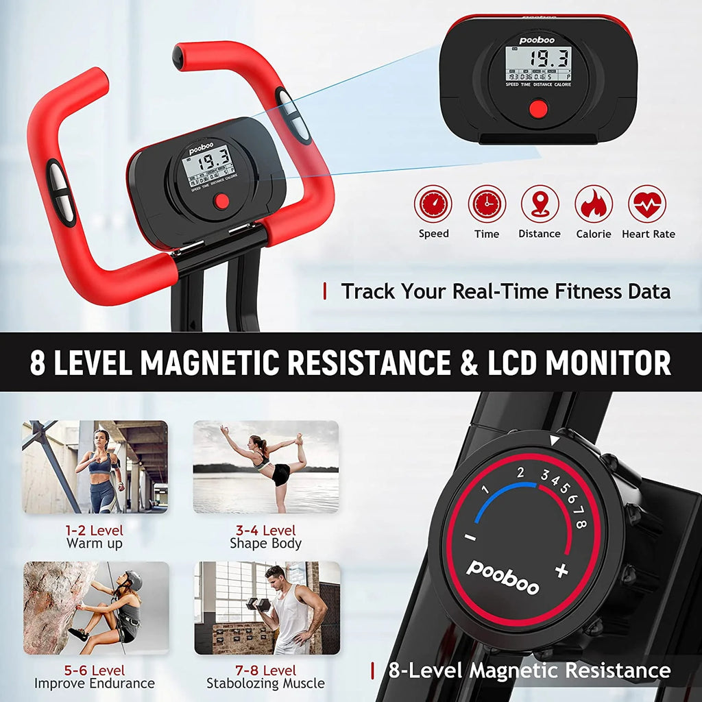 Foldable Magnetic Exercise Bike V579
