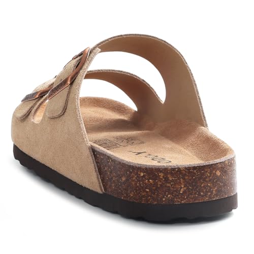 Cork Footbed Slide Sandal with Adjustable Buckle W770