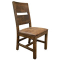 Dark Brown Mango Wood Dining Chair Set of 2 L8117