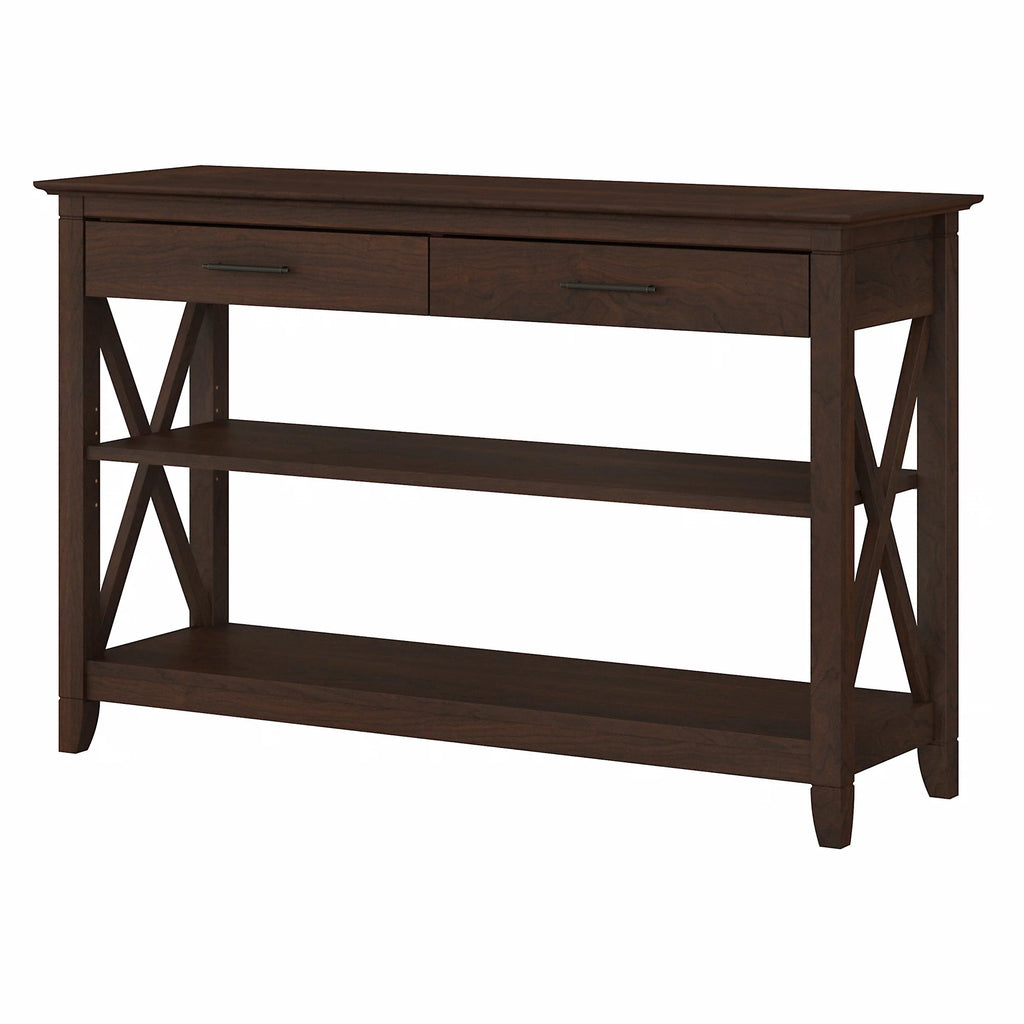 Bing Cherry Console Table with Drawers and Shelves Z30358