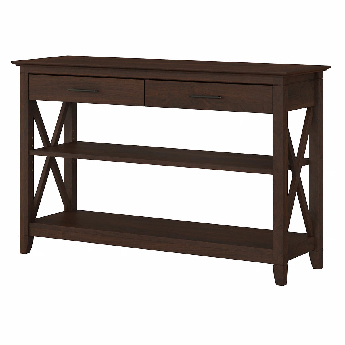 Bing Cherry Console Table with Drawers and Shelves Z30358