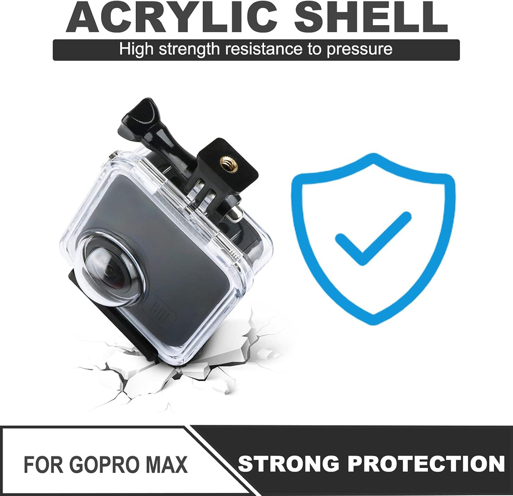 Waterproof Underwater Diving Protective Housing Case with Bracket Accessories X2841
