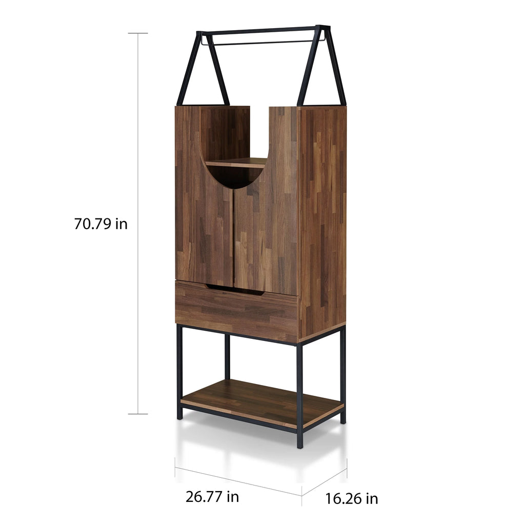 Contemporary Metal Wine Cabinet A586