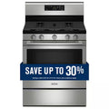 5 Burners Freestanding Gas Range Stainless Steel Self Clean I39383