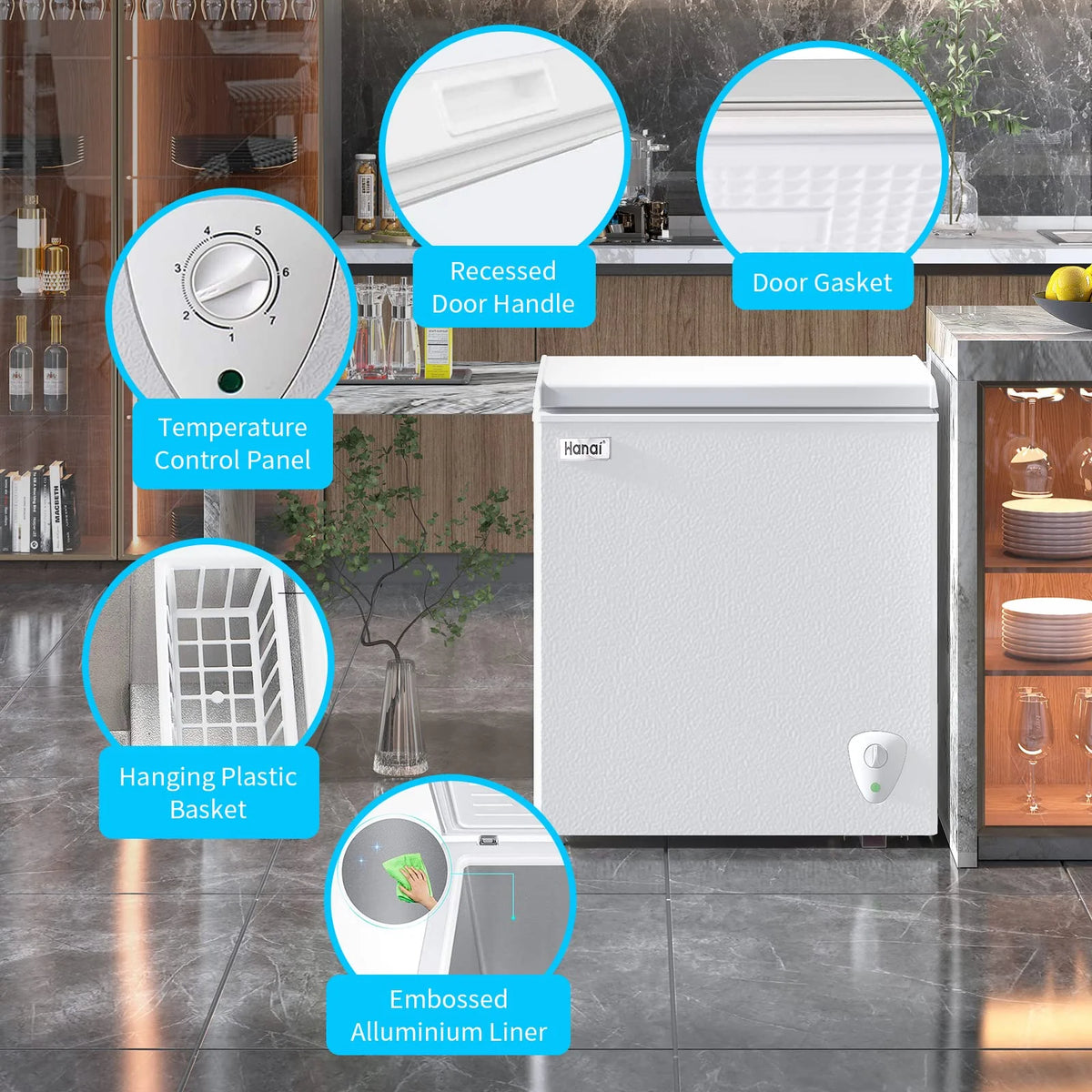White 5.0 Cu.ft. Chest Freezer A46137