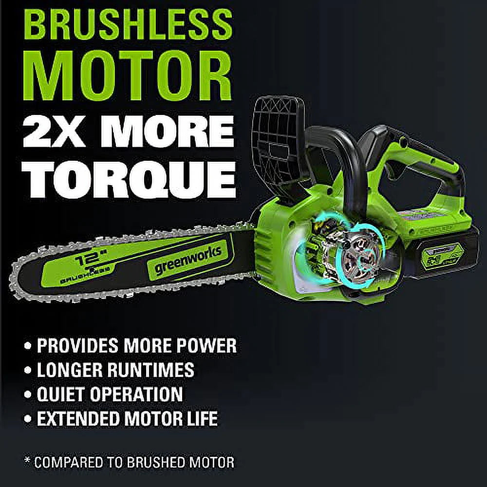 24V 12-inch Brushless Chainsaw with Battery and Charger N631545