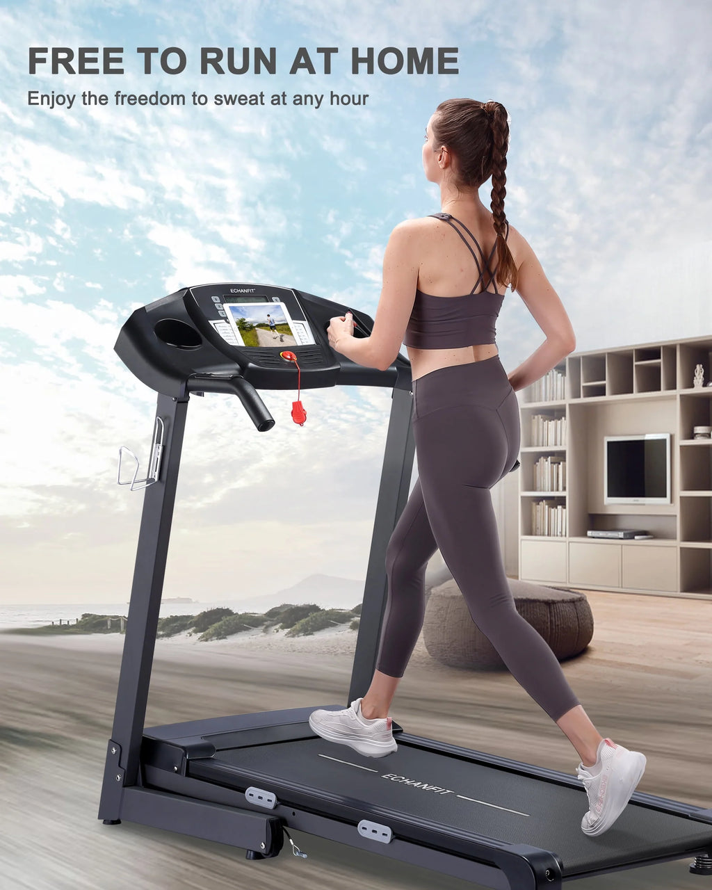 Auto Treadmill with 12% and Bluetooth Speaker, 17.5 Wide Running Belt, 2.5 HP Motor D989