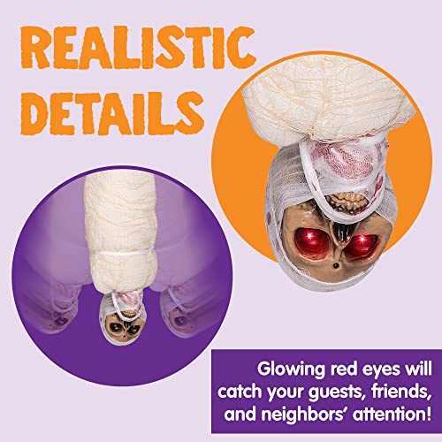 Hanging Cocoon Corpse Decoration with LED Eyes & Sound Effect X7250