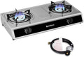 2 Burners Stainless Steel Gas Camping Stove U9609