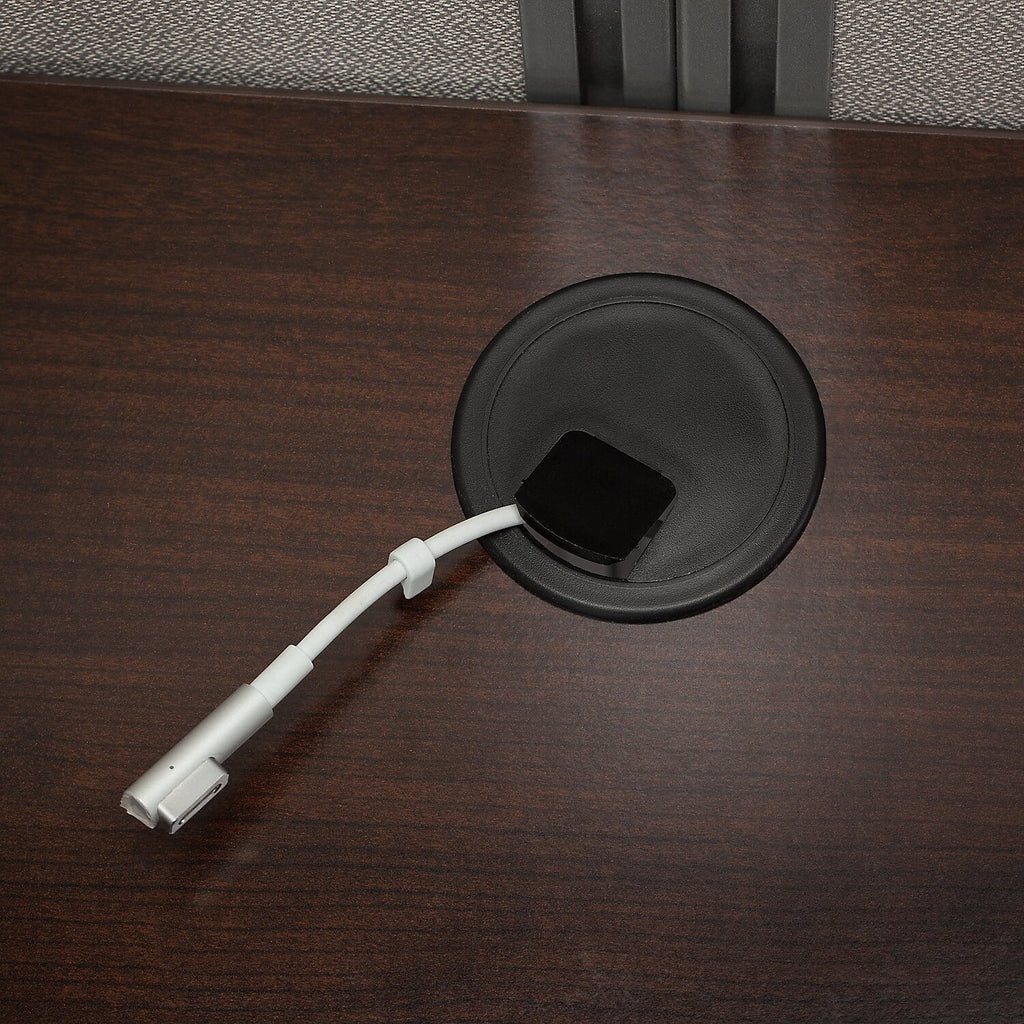 60W Cubicle Desk with Closed Panels Z631884