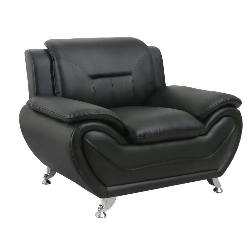 Red Faux Leather Upholstered Club Chair T47744