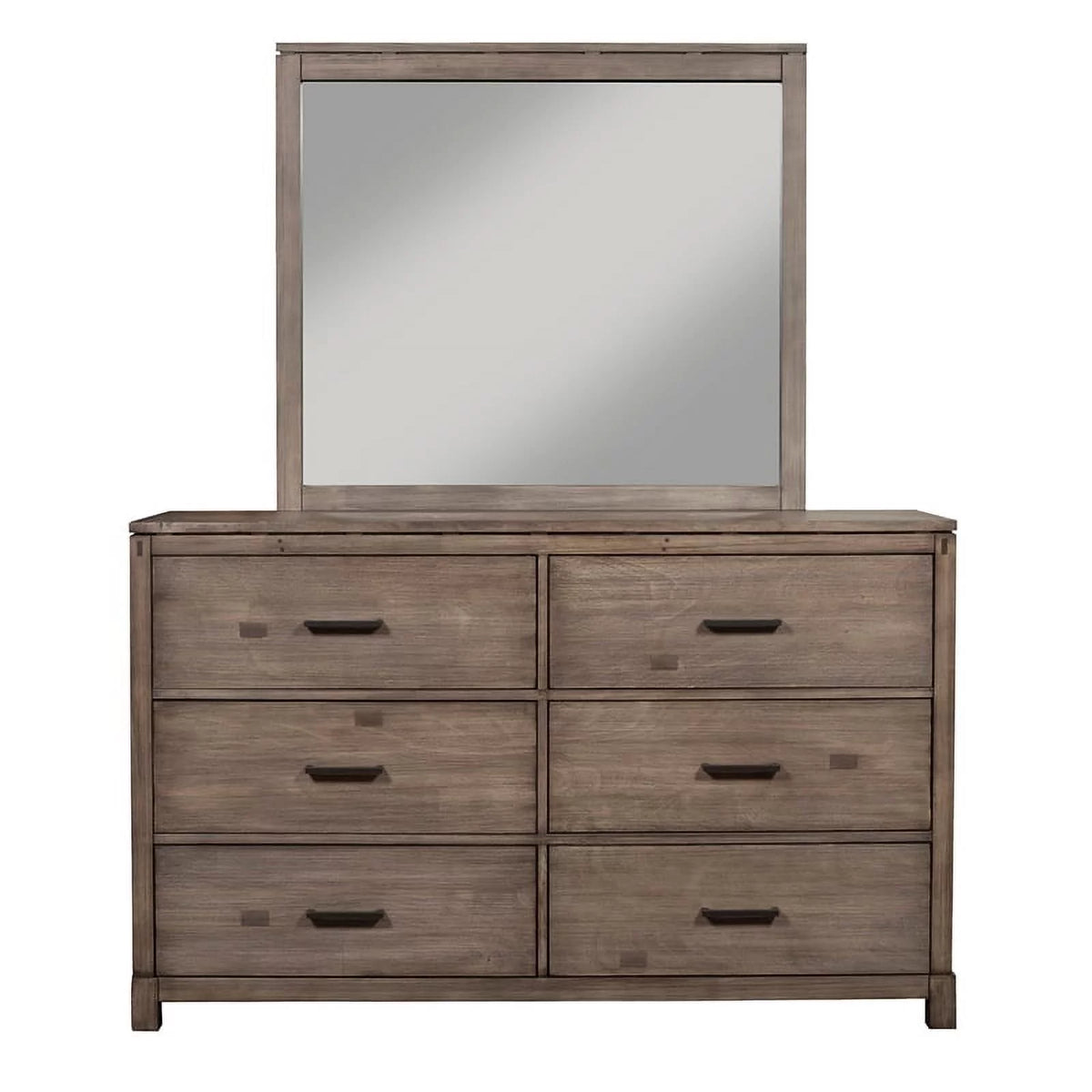 4 Piece Wood Dresser Mirror and Nightstand Z7194
