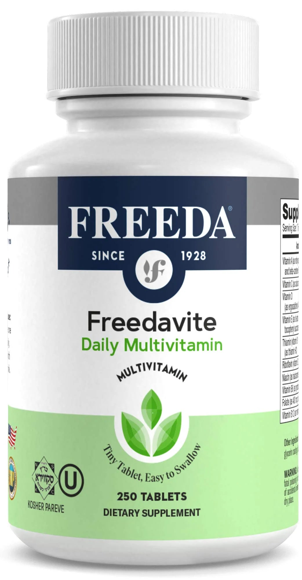 Multivitamin Tablet with Vitamin A, C, D, E, B1, B2, B6, B12, Biotin, Calcium, Zinc, Iron, Magnesium, Manganese, Copper, Selenium, Iodine - 250 Count M43955