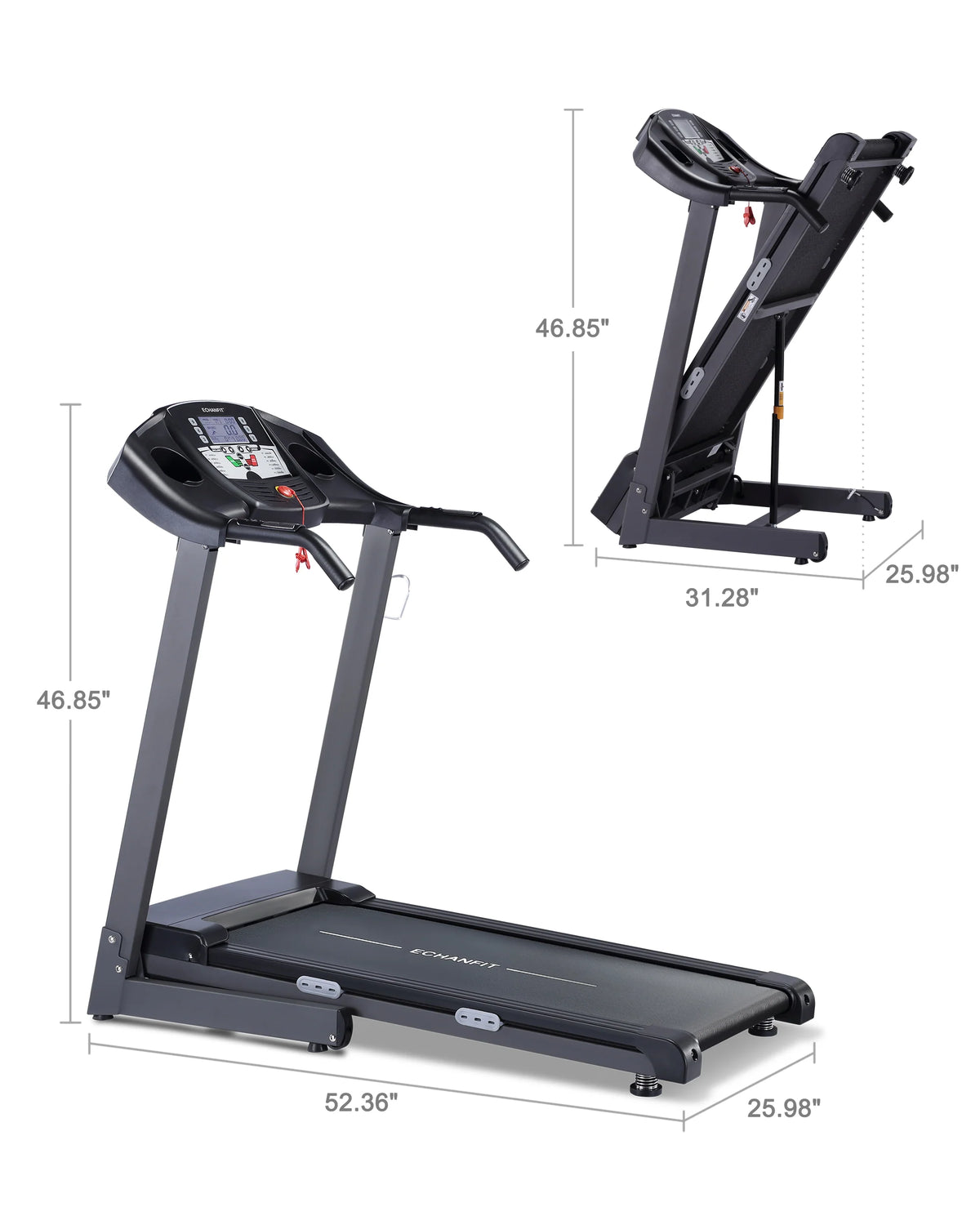 Auto Treadmill with 12% and Bluetooth Speaker, 17.5 Wide Running Belt, 2.5 HP Motor D989