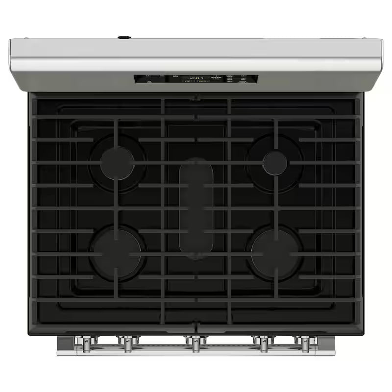5 Burners Freestanding Gas Range Stainless Steel Self Clean I39383