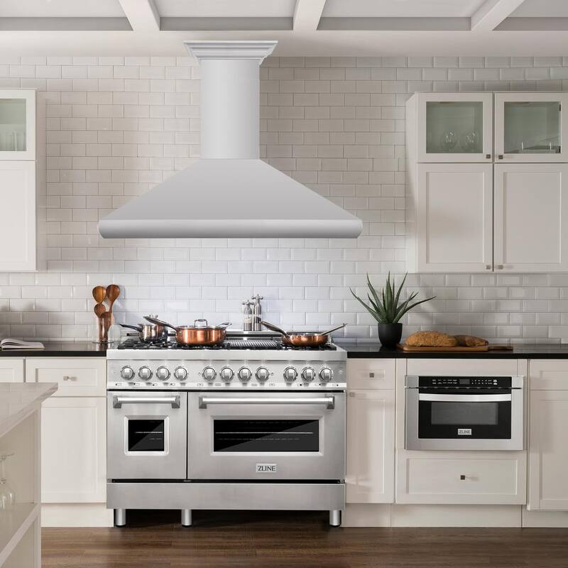 48 in. 500 CFM Convertible Wall Mount Range Hood in Stainless Steel C34663