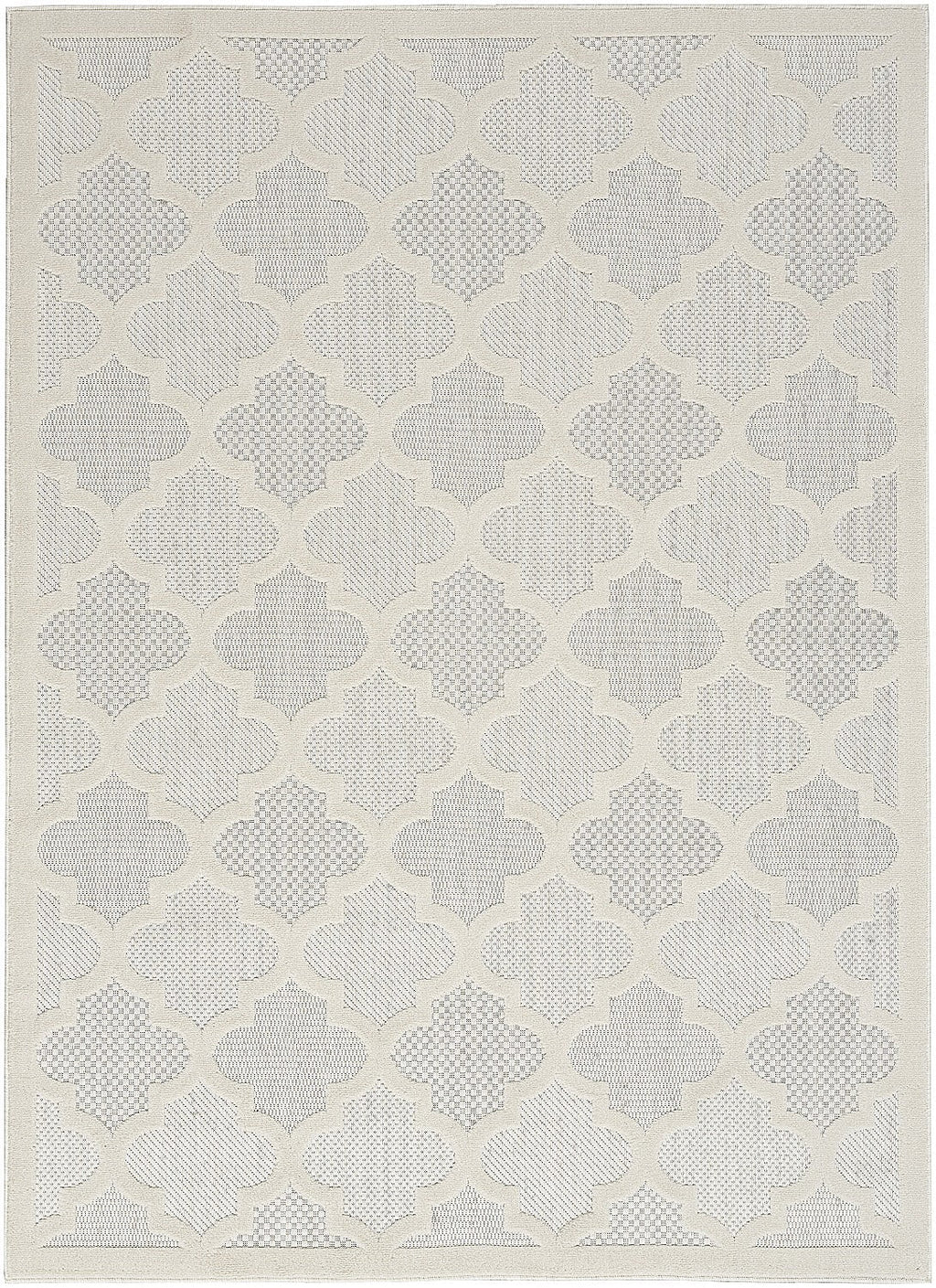 Ivory White 5' x 7' Area Rug K162253
