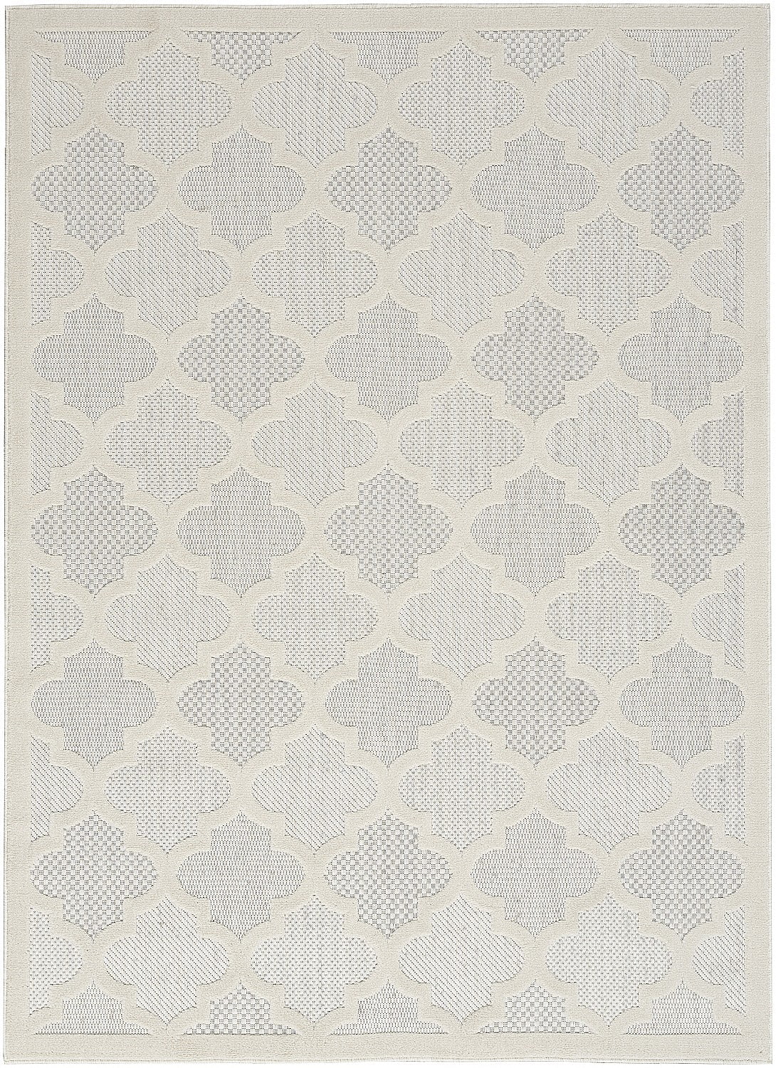 Ivory White 5' x 7' Area Rug K162253