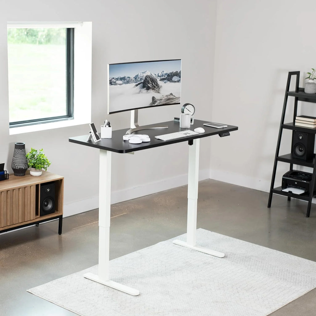 Electric Height Adjustable 60 X 24 Inch Memory Stand Up Desk Y92627