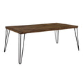 Wood Coffee Table in Rustic Oak and Black E2021