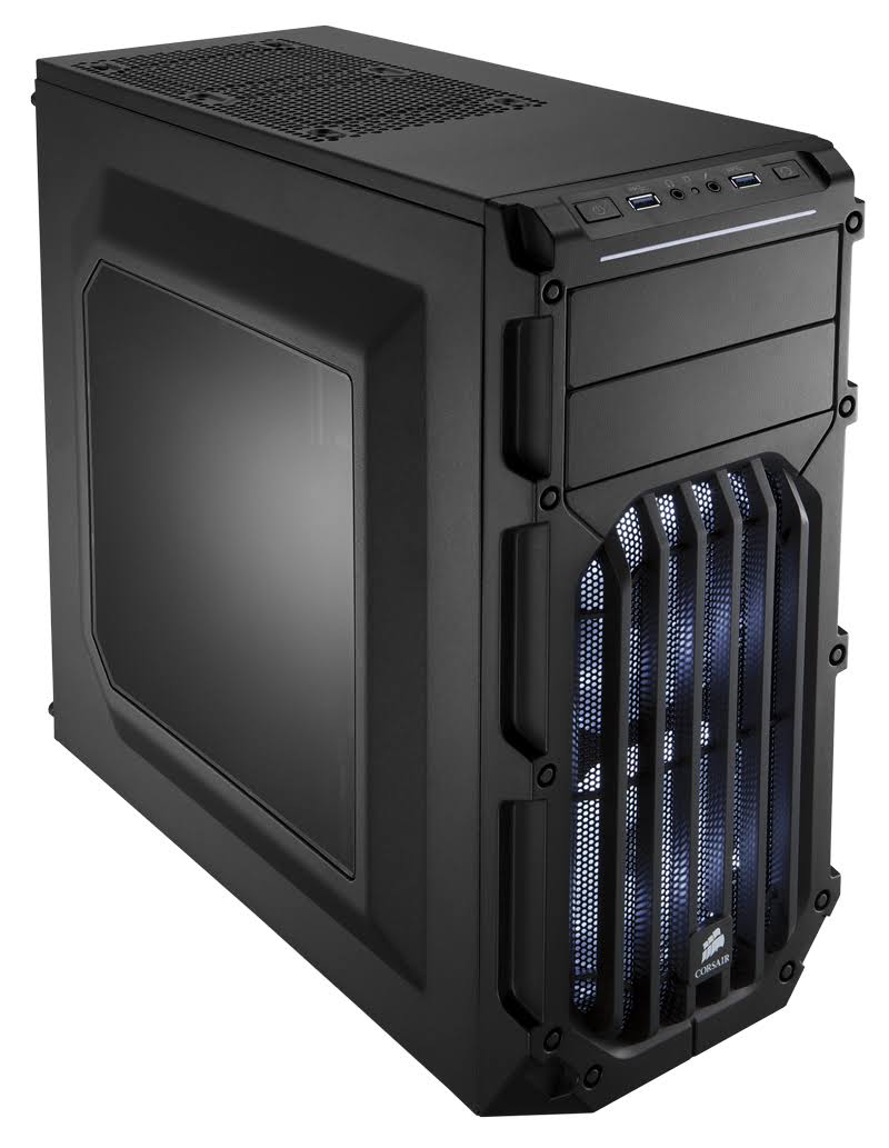 Black Steel ATX Mid Tower Gaming Case Z117