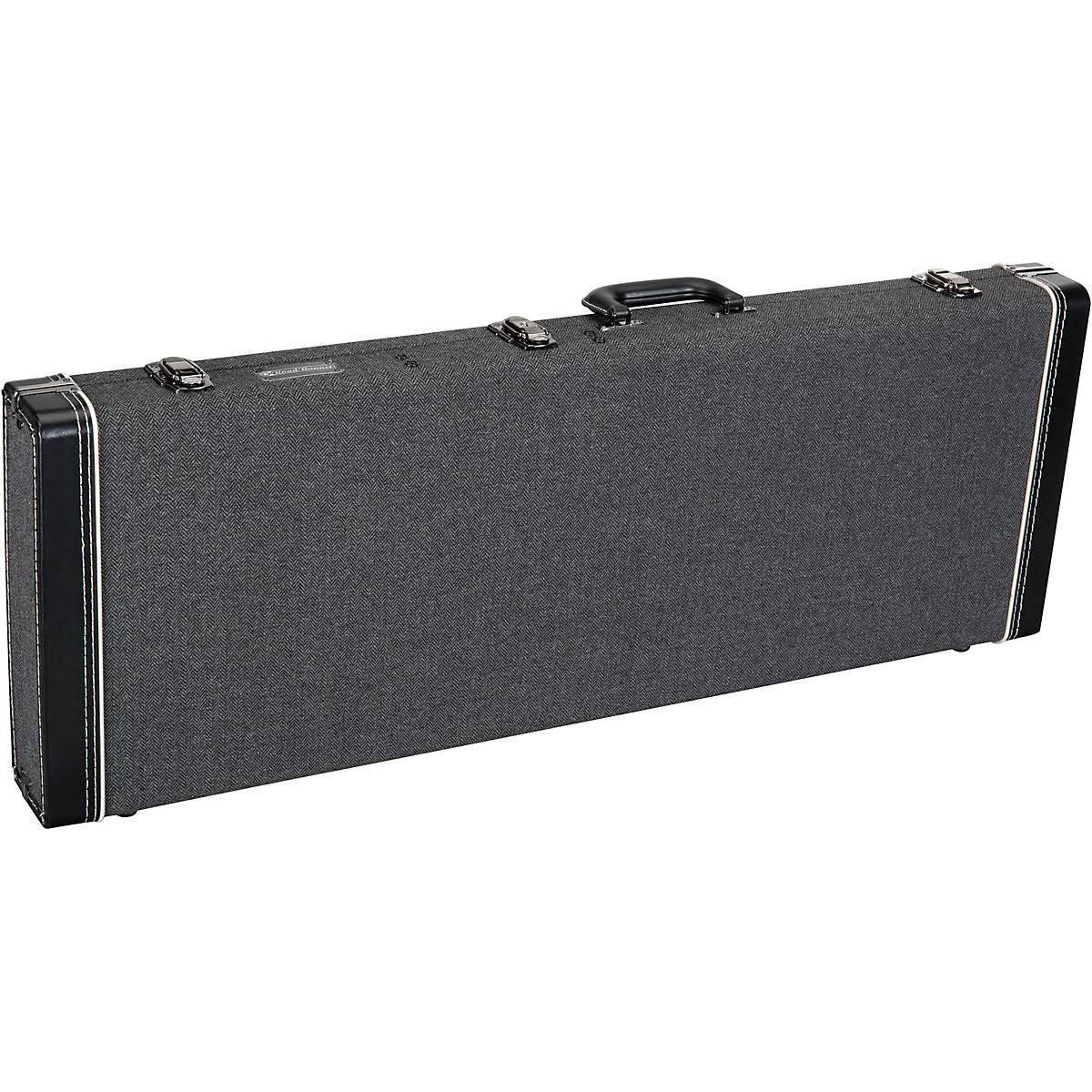 Wood Electric Guitar Case Black Tweed Y590206