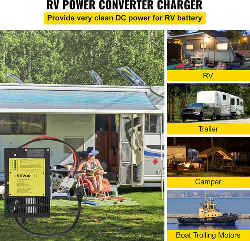 110 Volt AC to 12 Volt DC 1200W Power Converter Charger X767
