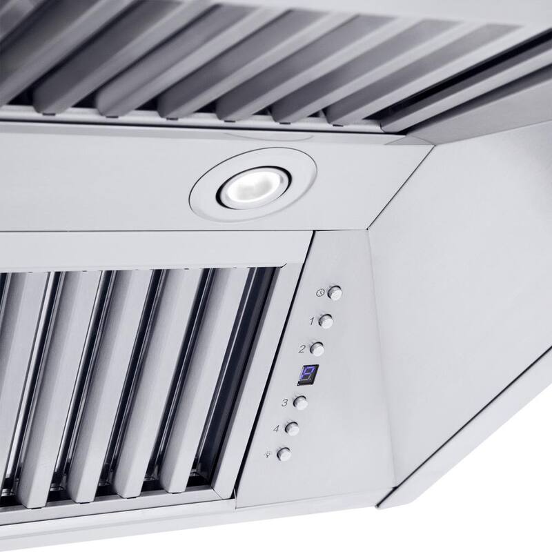 48 in. 500 CFM Convertible Wall Mount Range Hood in Stainless Steel C34663