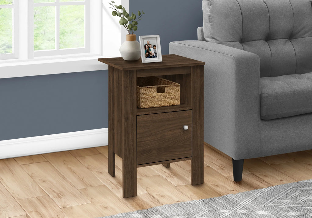 Walnut Laminate Accent Table L227