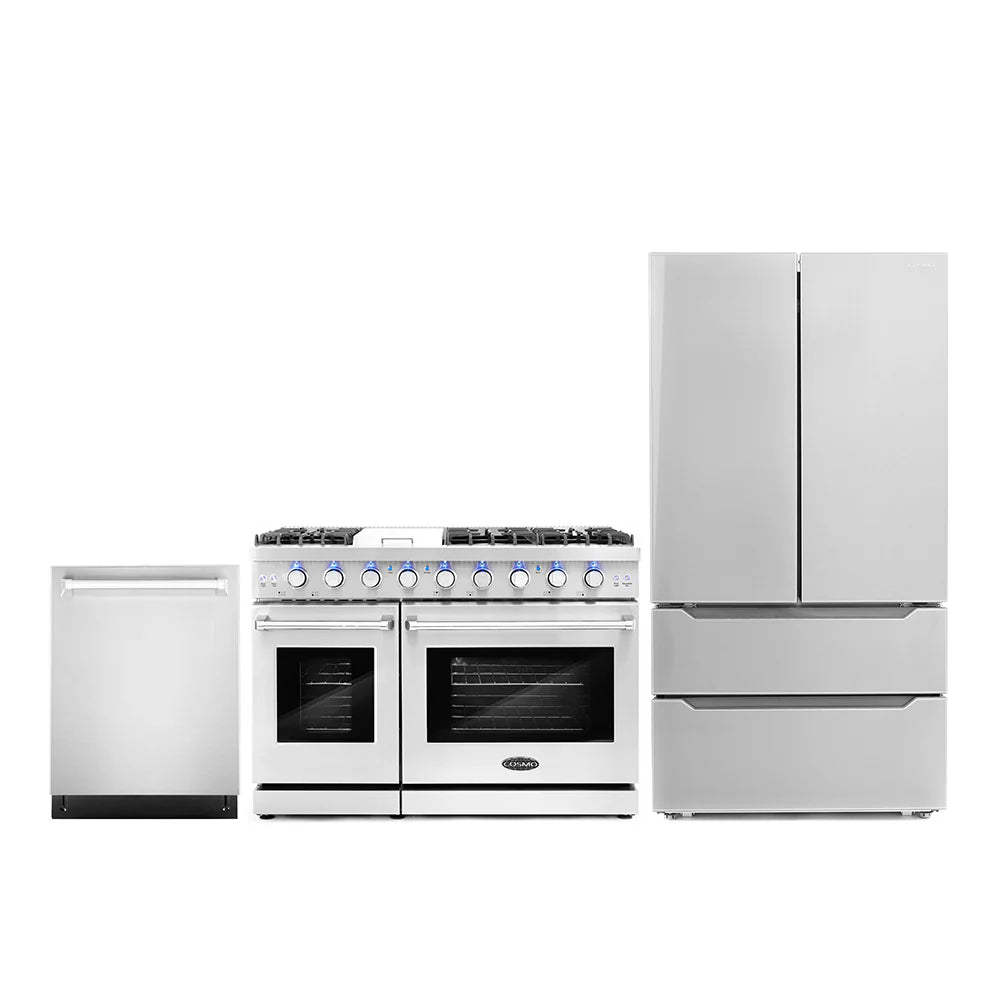 48 Gas Range, Dishwasher and Refrigerator with Ice Maker F696