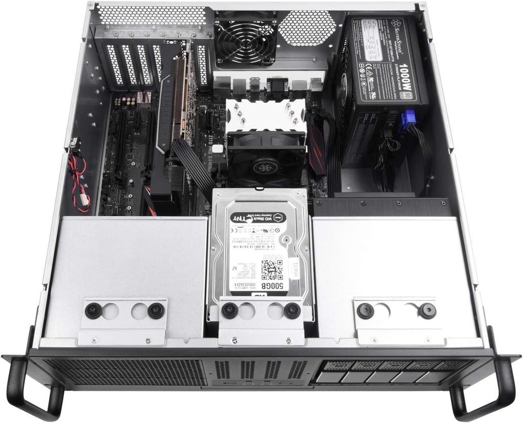 4U Rackmount Server Case with 5 x 3.5 Hot-Swappable Bay and 3 x 5.25 Bays U7396