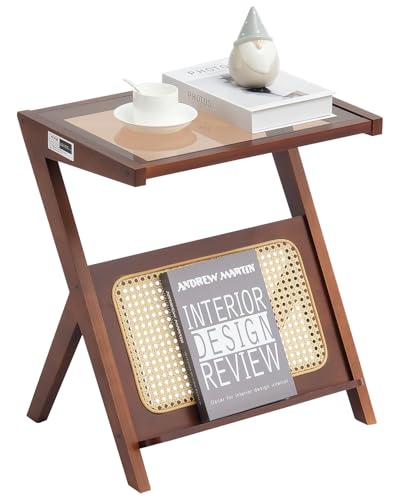 Rattan Coffee Table with Rubber Wood Top 47-Inch E853