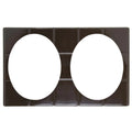 Brown Melamine Tile With Oval Baker Cut-Outs H523