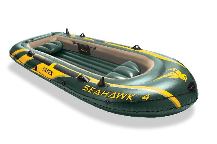Inflatable 4 Person Boat Raft Set with Oars & Pump O650
